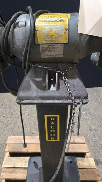 BALDOR 7307 PEDESTAL GRINDER 115/230V 1/2HP 3600 RPM USED