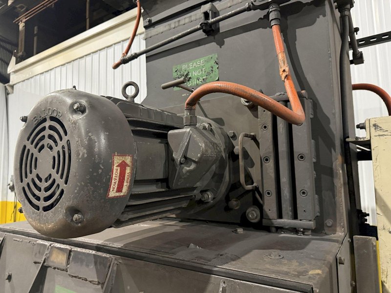 6 CU FT WHEELABRATOR MODEL WTB-6 TUMBLAST BELT TYPE BLAST CLEANING MACHINE: YOBRO #25940