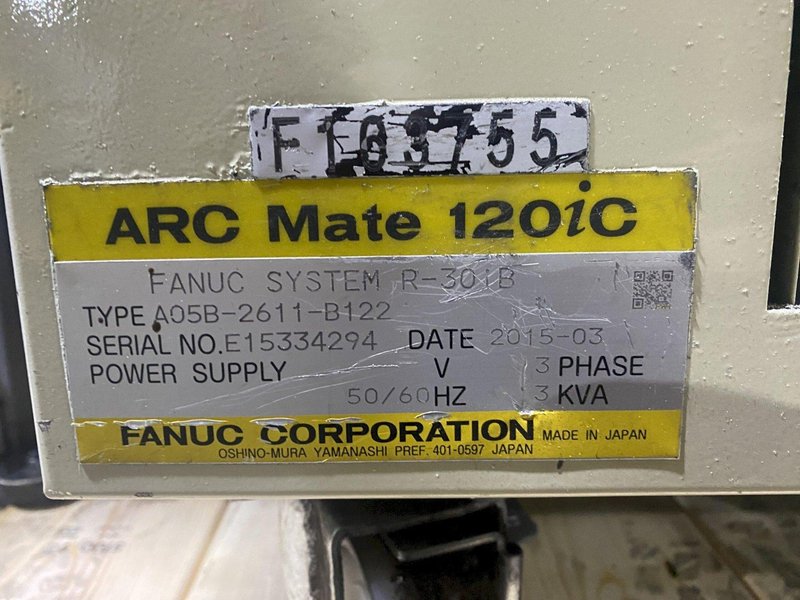 FANUC – ArcMate 120iC + R-30iB Controls USED – AS-IS