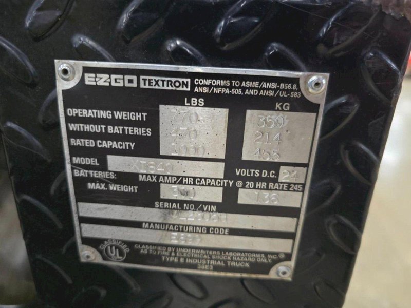 24 VOLT EZ-GO TEXTRON CHASER/TUGGER CART #38: YOBRO #24629