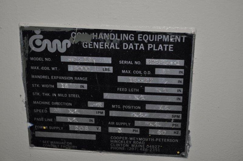 8000 LB x 15" x .093" Cooper Weymouth Peterson / Rowe Servo Feedline