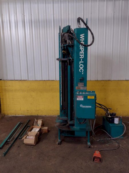 72" X 18 GA IOWA PRECISION MODEL WHISPER-LOC HYDRAULIC PITTSBURG SEAM CLOSURE MACHINE: STOCK #17509