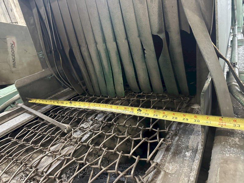27.5&quot; X 18&quot; X 2 WHEEL GOFF MODEL #WM27.5-2-40 WIRE MESH BELT PASS THROUGH SHOT BLASTER, NEW 2008: STOCK #21932