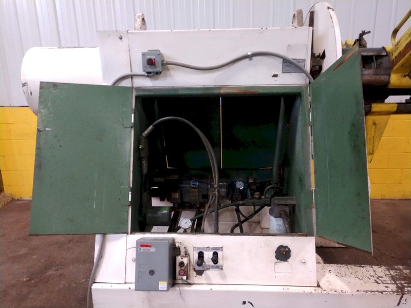 20,000 LB 10 TON X 36&quot; IOWA PRECISION MODEL #UCR20-36 MOTORIZED UNCOILER COIL REEL STOCK #3187