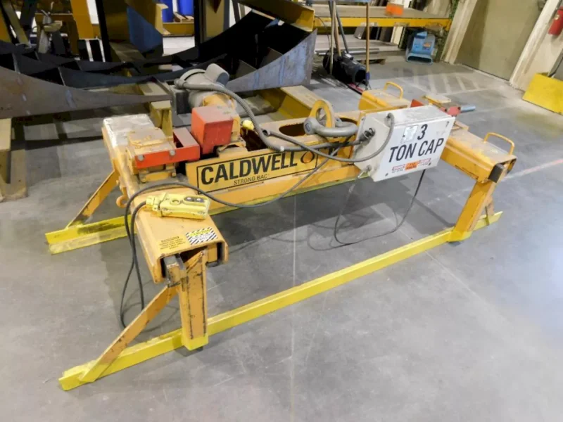 3 TON CALDWELL MODEL #60S-3-60 STRONG BAC POWERED MOTORIZED SHEET LIFTER: YOBRO #25899