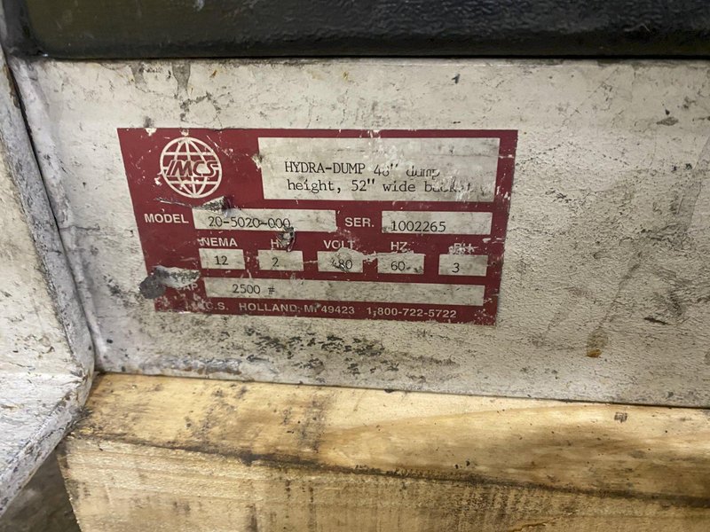 35’ X 60” CP MANUFACTURING MODEL #3495991 CONVEYOR SORTING SYSTEM, WITH DUMP BIN &amp; EXIT DISCHARGE: STOCK #19720