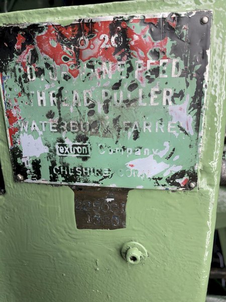 3/8"  Waterbury Heavy Frame #20 Automated Flat Die Thread Roller