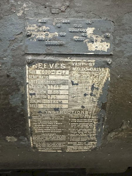 12 STAND X 1.375&quot; TISHKEN MODEL #12-MLW1-3/8 ROLLFORMER 8&quot; ROLL SPACE: STOCK #20529