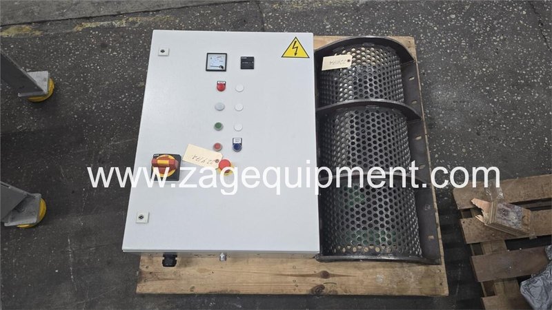Zerma Used ZBS850 Shredder, Single Shaft, 20&quot; x 33&quot;, 24 HP, 460V, Yr. 2015