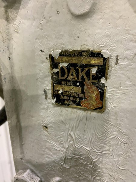 12 TON DAKE MODEL # 4 ARBOR PRESS: STOCK #80887