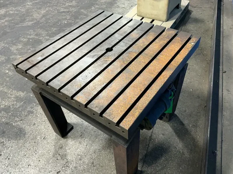SYKES &amp; DYSON 36”X36” TABLE AIR LIFT ROTARY TABLE