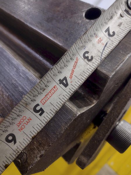 121" x 5.25" x 5.25" 4 WAY FEMALE BOTTOM PRESS BRAKE DIE WITH DIE HOLDER: YOBRO #24999