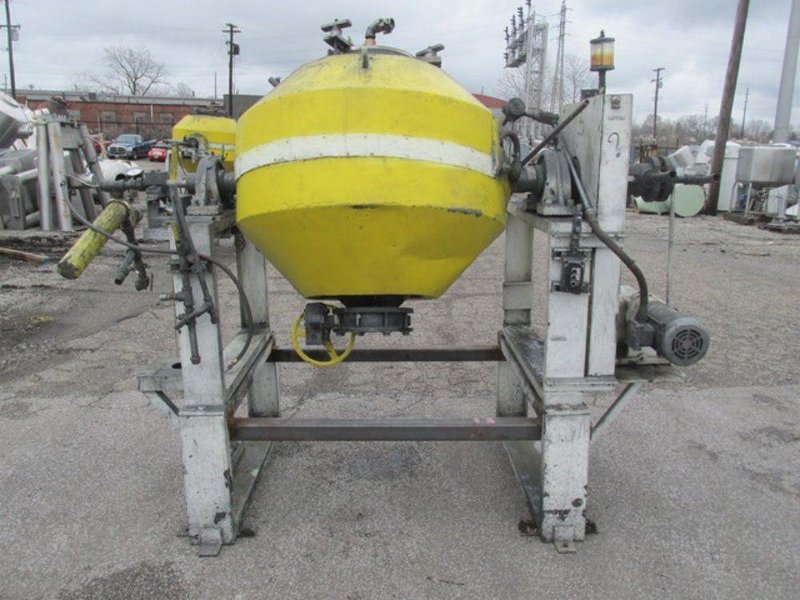 ABBE 10 CU FT DOUBLE CONE VACUUM DRYER
