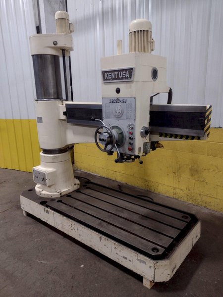 5&#039; x 13&quot; KENT MODEL #KRD3050 RADIAL DRILL: STOCK #17884
