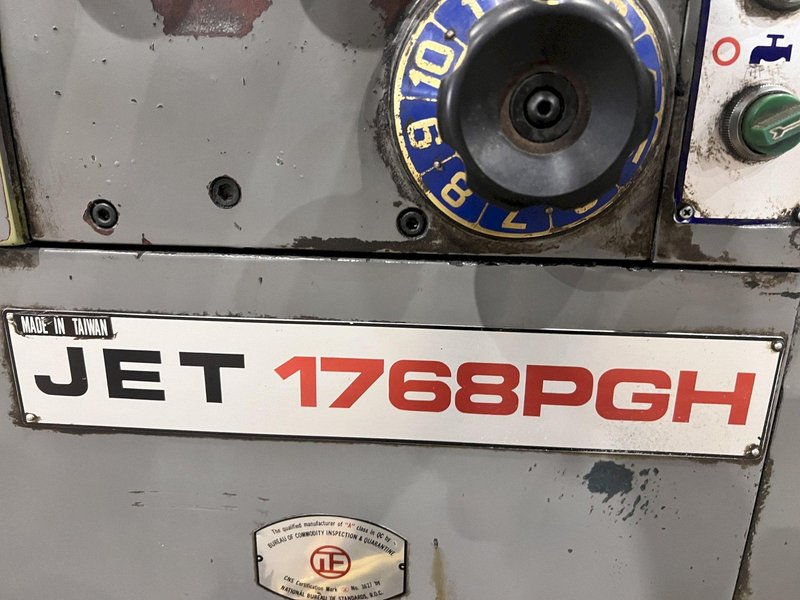 17&quot; x 68&quot; JET MODEL #1768PHG ENGINE LATHE:, 2-3/8&quot; HOLE &amp; METRIC STOCK #20867