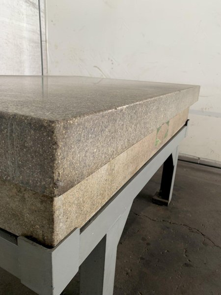 72&quot; X 48&quot; X 12&quot; GRANITE SURFACE PLATE W/STAND. STOCK # 0364124.
