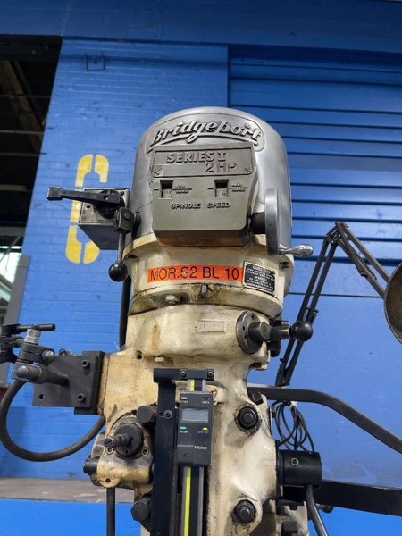 BRIDGEPORT 42” X 9” VERTICAL MILL