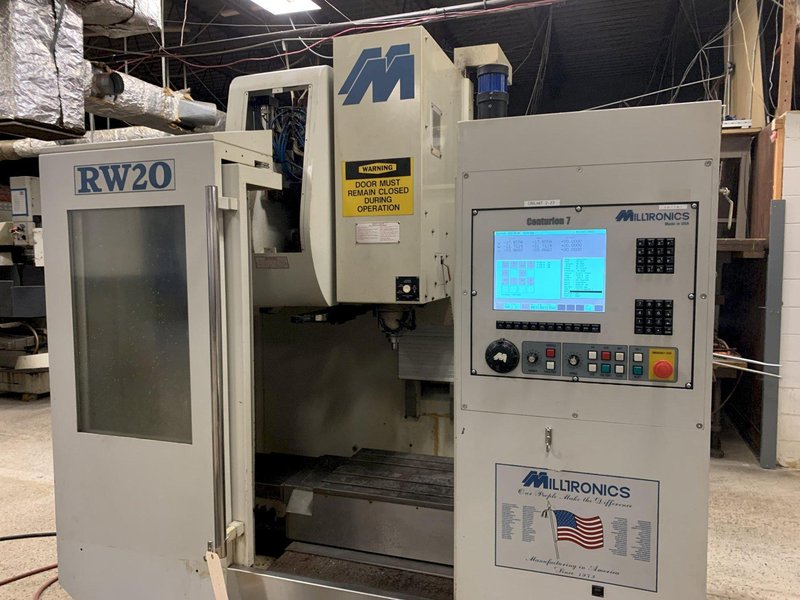 Milltronics Model RW20 CNC Vertical Machining Center, with 15K Spindle