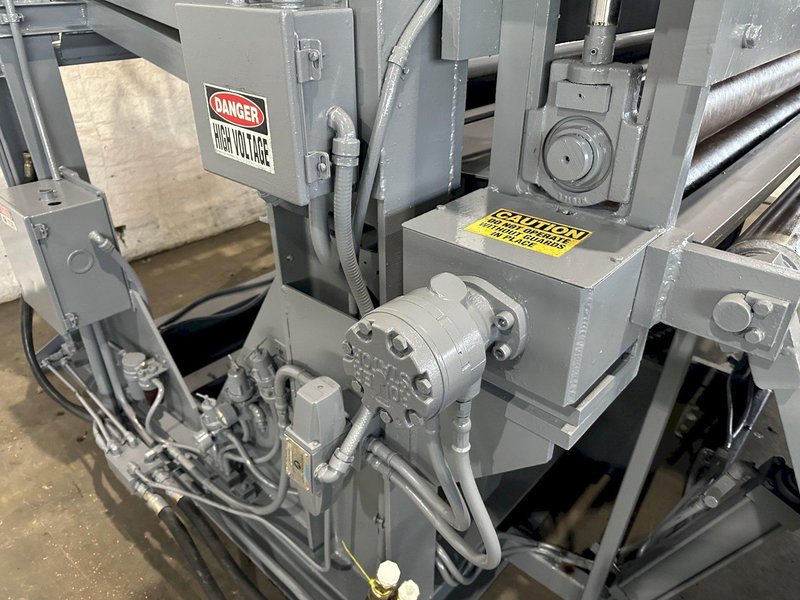 72&quot; x .250&quot; PAXSON HYDRAULIC PEELER TABLE WITH TENSION STAND. STOCK # 0106123