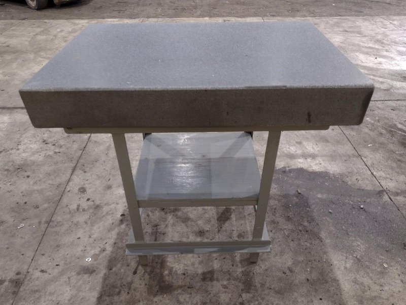 36&quot; X 24&quot; X 5&quot; CHALLENGE GRAY GRANITE SURFACE PLATE ON STAND: STOCK #23417