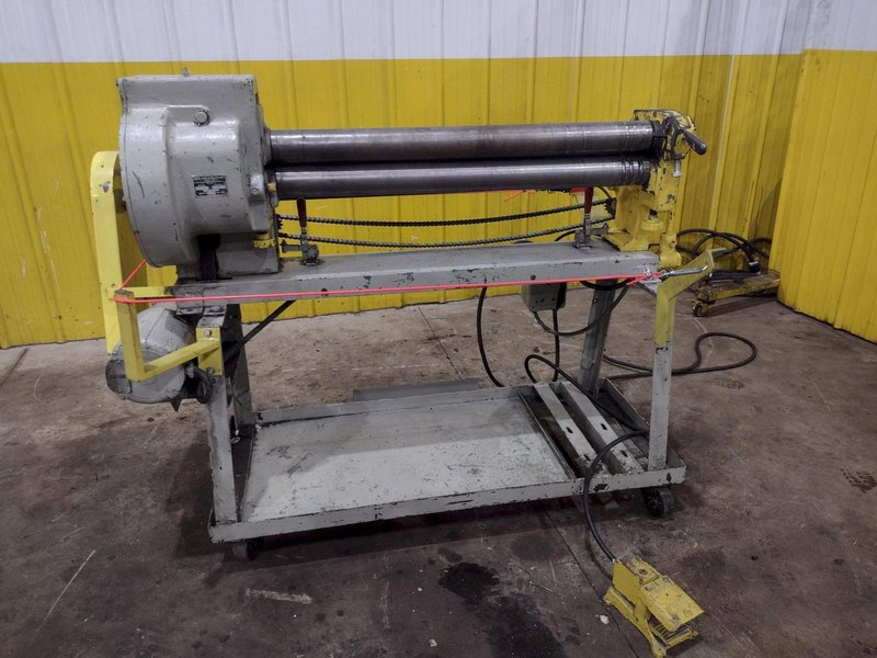 37" PECK, STOW &amp; WILCOX MODEL #416E MOTORIZED PLATE BENDING ROLL: YOBRO #25702