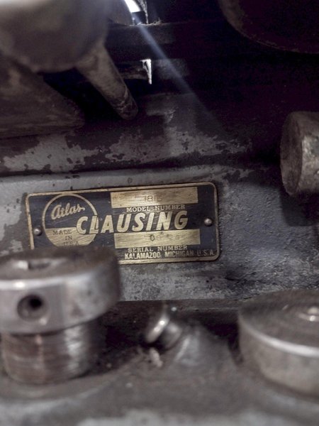 2 SPINDLE 20&quot; ATLAS CLAUSING MODEL #1800 GANG DRILL WITH POWER FEED: STOCK #16676