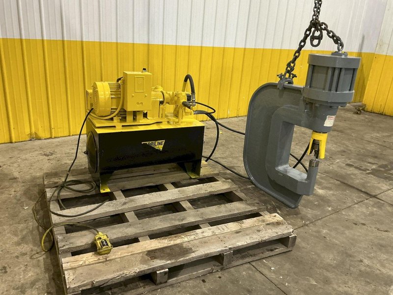 100 TON PEDDINGHAUS MODEL #WP-100-12  PORTABLE HYDRAULIC WEB PUNCH PRESS: YOBRO #24626