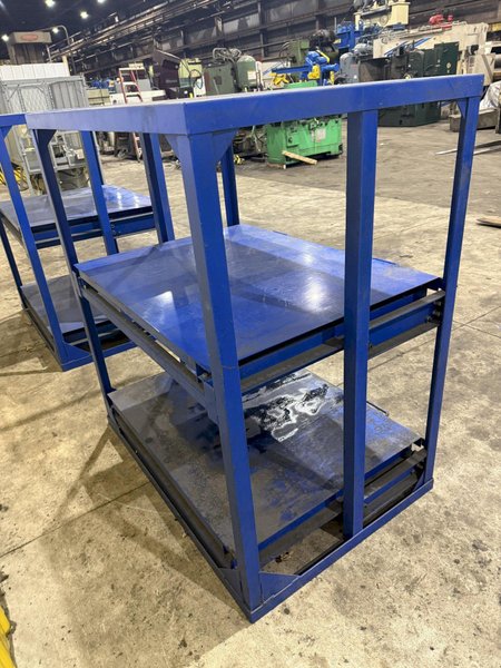 (4) 1,000 LB CAPACITY DIE RACKS W/ SLIDING SHELVES: YOBRO #24478