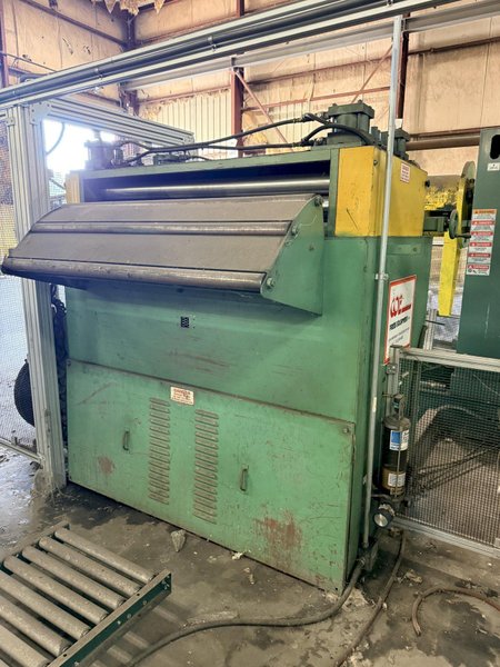 20,000 lbs. x 54 inch Coe Press Equipment Servo Coil Feed Line - Can be seen under power!