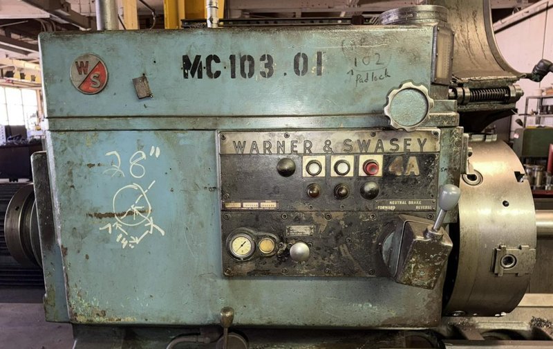 WARNER &amp; SWASEY 4A TURRET LATHE WITH TOOLING. STOCK # 0545426