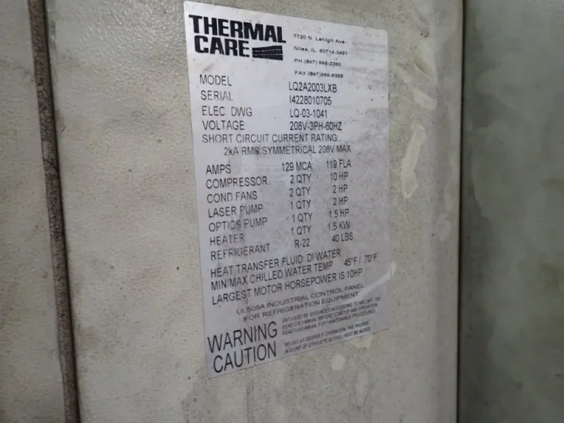 Thermal Care  10 Hp Chiller  - L02a2003lxb