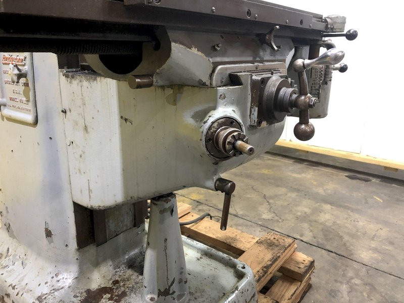 1 HP BRIDGEPORT VERTICAL KNEE RAM TYPE MILLING MACHINE MILL: STOCK 17276