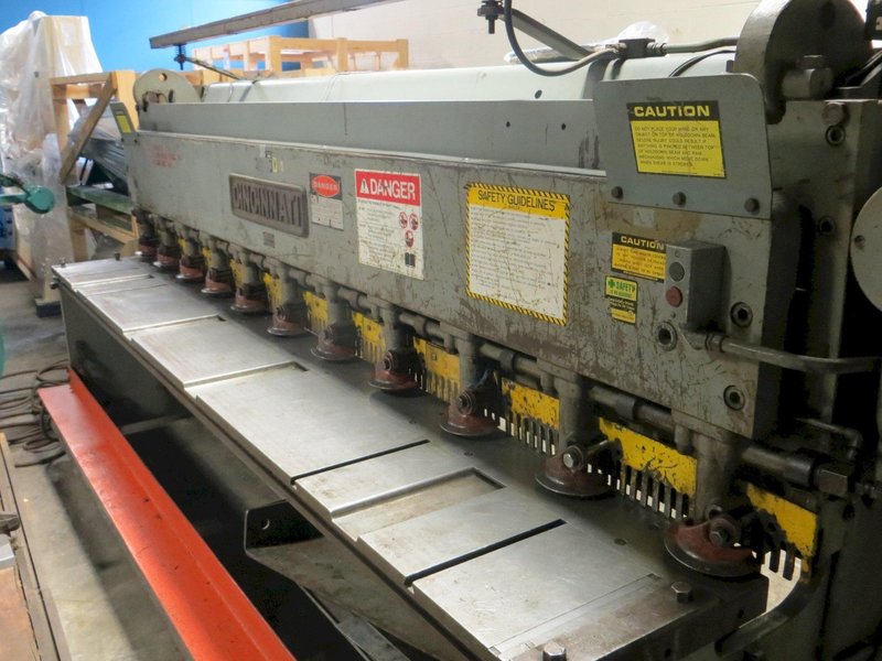 10 Ga x 10 ft Cincinnati Mechanical Power Shear Model 1010