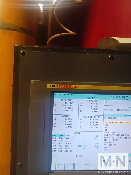 OKK HM500s/40 CNC Horizontal Machining Center