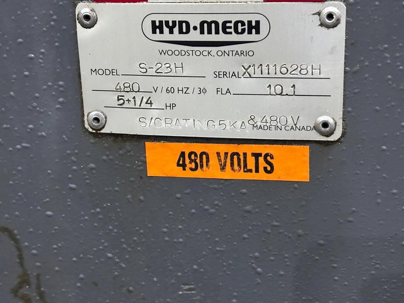 16" X 18" HYD-MECH MODEL #S23 SWIVEL HEAD S-23H HORIZONTAL BAND SAW: YOBRO #24549