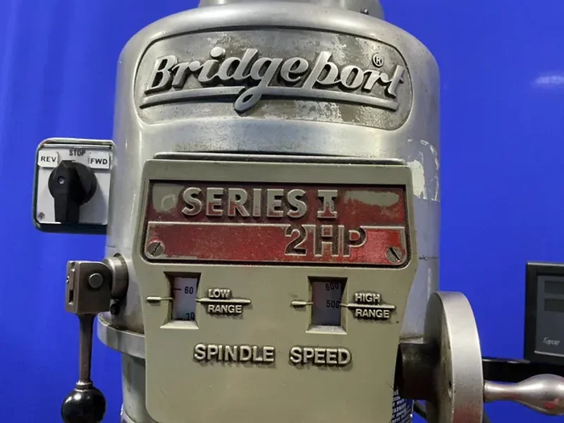 Bridgeport 9” X 42” Vertical Mill