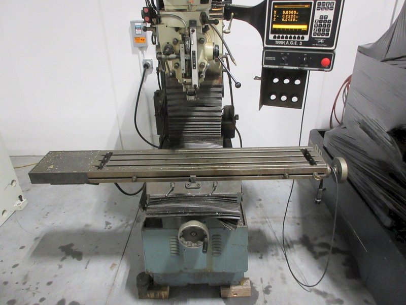 Trak DPM Bed Mill with A.G.E 3 Control Unit, 2 Axis CNC with Power Quill and Z axis Scale- Auction Item