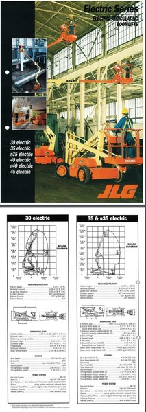 35&#039; JLG MODEL #35 ARTICULATING ELECTRIC MANLIFT: STOCK 13984