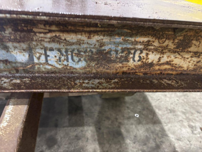 20,000 LBS (10 TON) x 120&quot; x 60&quot; STEEL WITH HARD TIRE TRANSFER CART CAR:  STOCK #23236