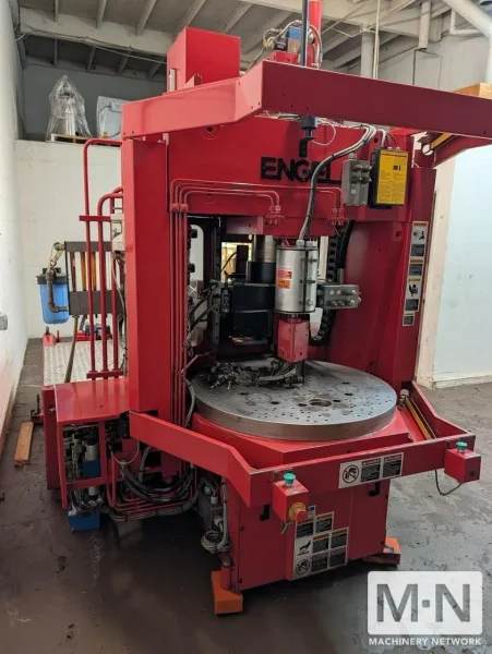 85 TON 5 OZ ENGEL MODEL ES200H/85  LIM SILICONE VERTICAL CLAMP INJECTION MOLDING MACHINE MFG 2006