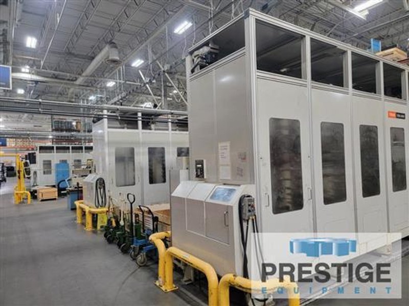 Mazak FH6000 3-Machine CNC Horizontal FMS with Palletech System