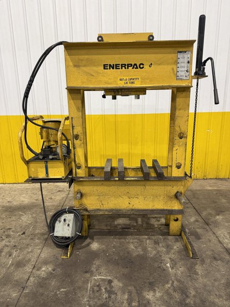 100 TON ENERPAC MODEL #GPEM3420Y H-FRAME HYDRAULIC PRESS: YOBRO #25886