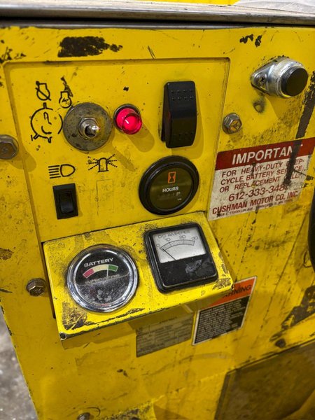 36 VOLT CUSHMAN MODEL #898361 STOCK CHASER/TUGGER CART: YOBRO #24654