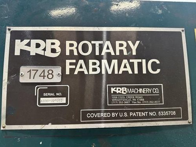 KRB FABMATIC REBAR STIRRUP BENDER