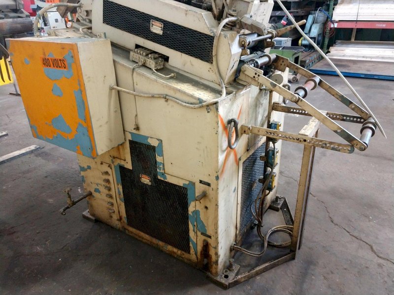10,000 LB 5 TON X 12&quot; X .156&quot; LITTELL COIL FEED LINE WITH COIL REEL &amp; STRAIGHTENER: STOCK 14941