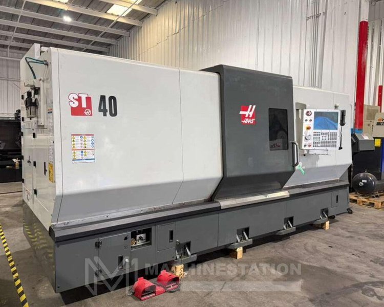 Haas ST-40 CNC Turning Center -18.5″ Chuck, 7.5″ Big Bore Lathe