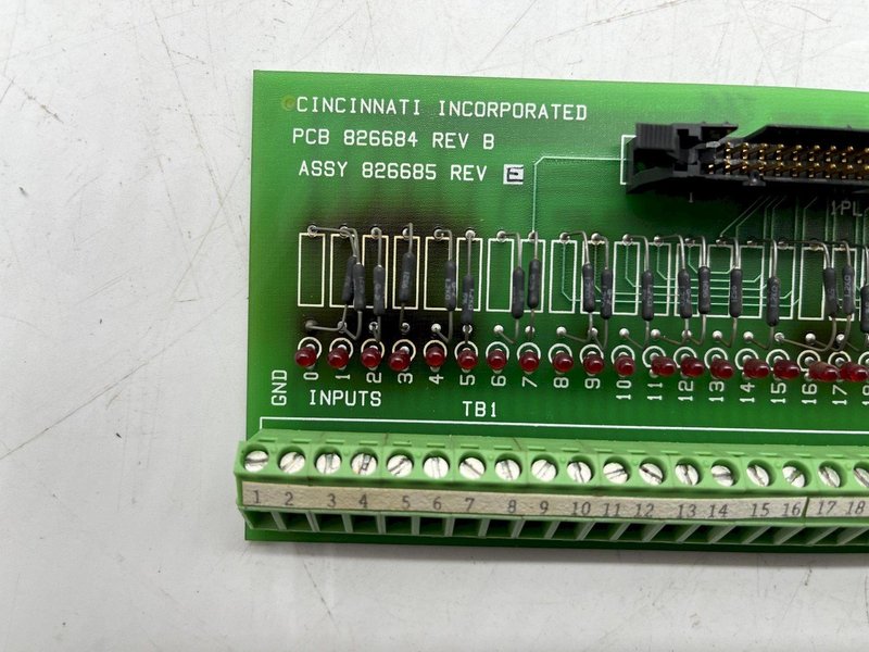 PCB 826684 REV B CINCINNATI INC ASSY REV E STOCK #16116
