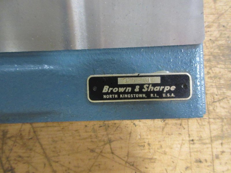 Brown &amp; Sharpe Sine Plate, Precision Ground 12.5" x 6" Surface with Threaded Mounting Holes- Auction Item