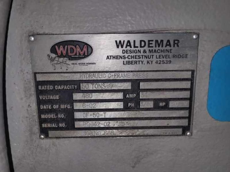 WALDERMAR (WDM) CF-50-T HYDRAULIC C-FRAME PRESS
