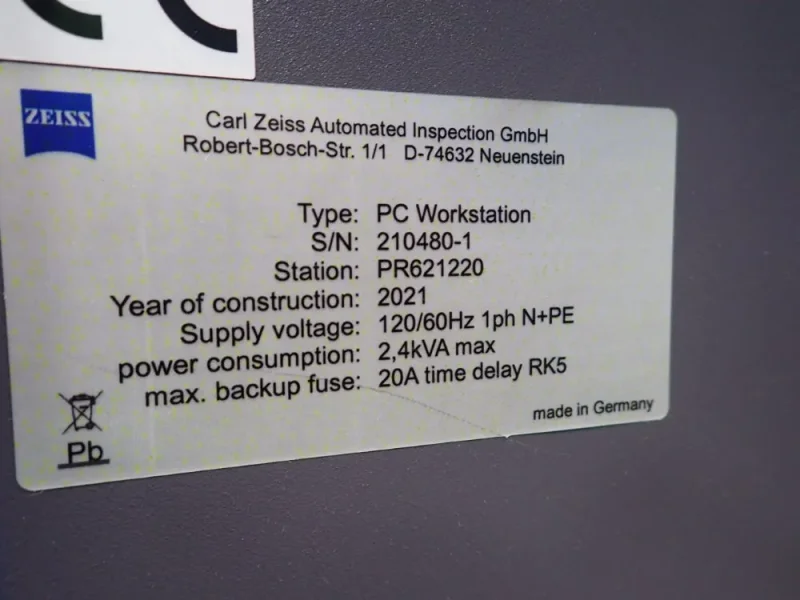 ZEISS AUTOMATED INSPECTION MACHINE   -  AI MAX